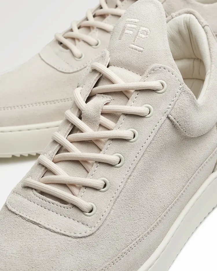 Filling Pieces Low Top Suede Organic 'Off White'