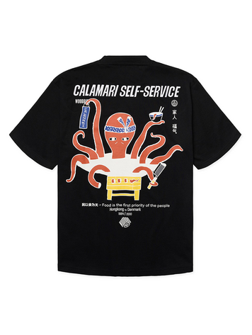 Woodbird Baine Octo T-Shirt 'Black'