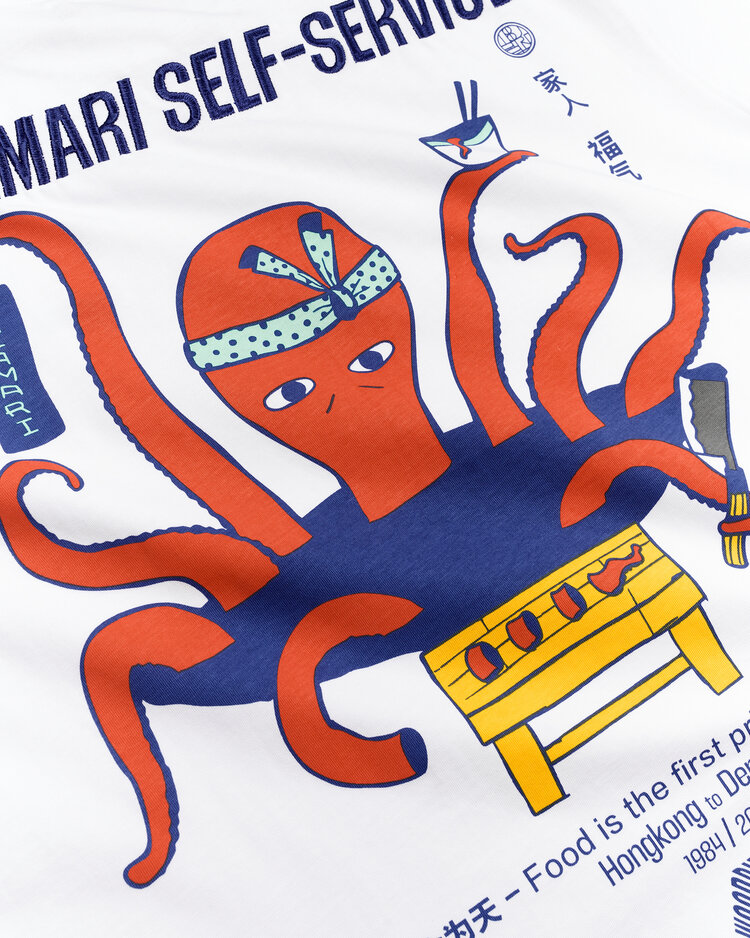 Woodbird Baine Octo T-Shirt 'White'