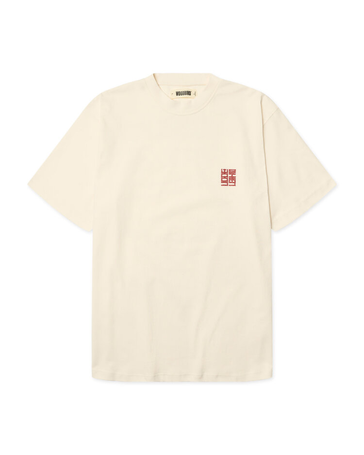 Woodbird Baine Nopa T-Shirt 'Off White'