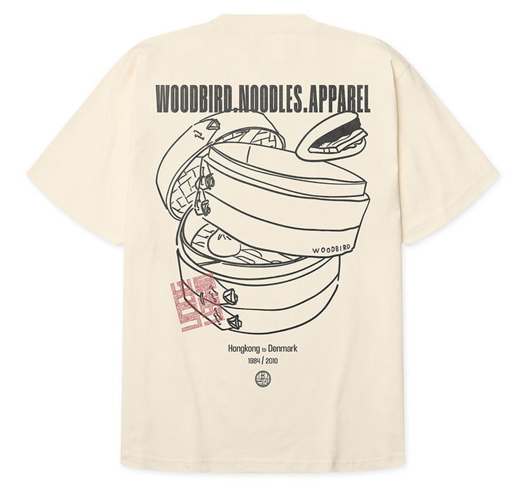 Woodbird Baine Nopa T-Shirt 'Off White'