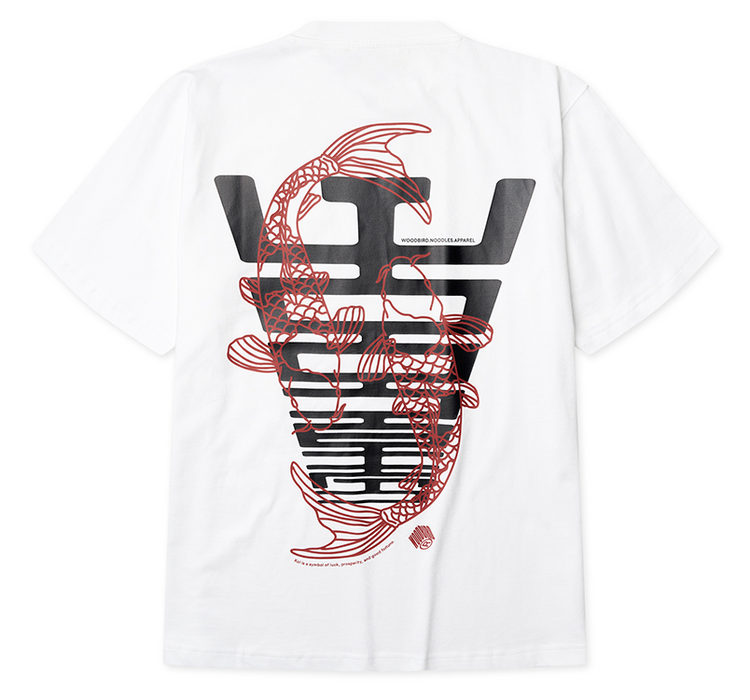 Woodbird Baine Carp T-Shirt 'White'