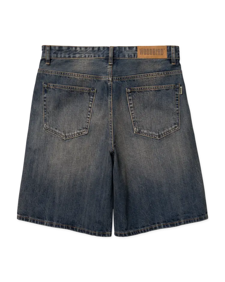 Woodbird Rami Buff Shorts 'Dark Blue'