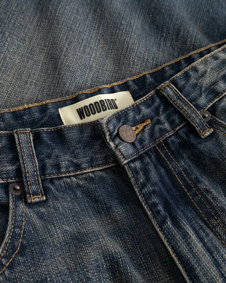 Woodbird Rami Buff Shorts 'Dark Blue'