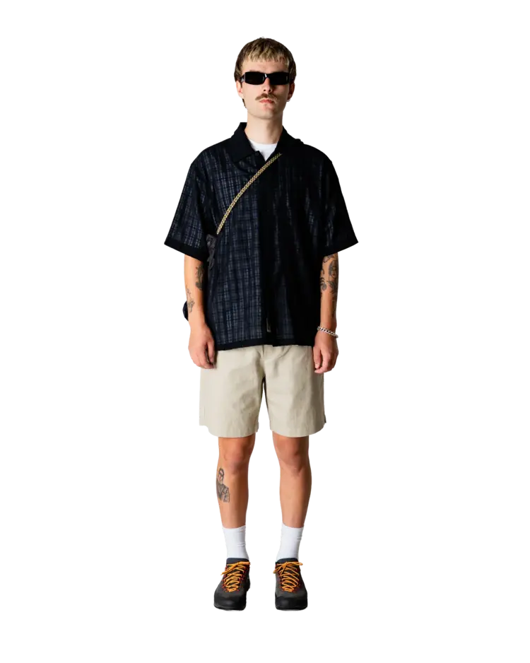 Woodbird Bommy Linen Shorts 'Stone'
