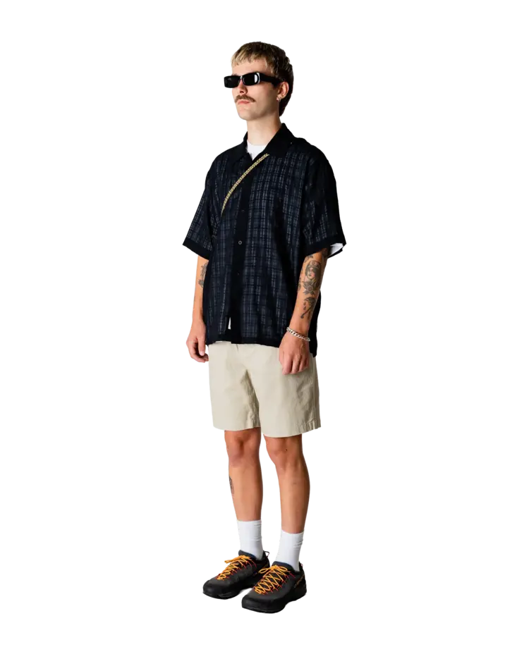 Woodbird Bommy Linen Shorts 'Stone'
