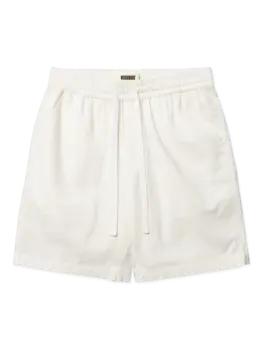Woodbird Bommy Linen Shorts 'Off White'