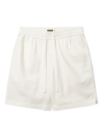 Woodbird Bommy Linen Shorts 'Off White'