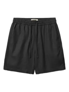 Woodbird Bommy Linen Shorts 'Black'