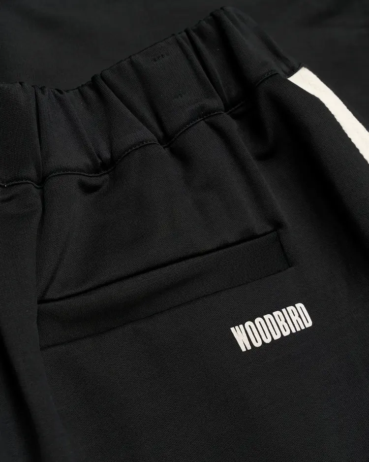 Woodbird Chang Track Shorts 'Black'