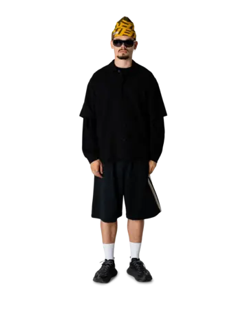 Woodbird Chang Track Shorts 'Black'
