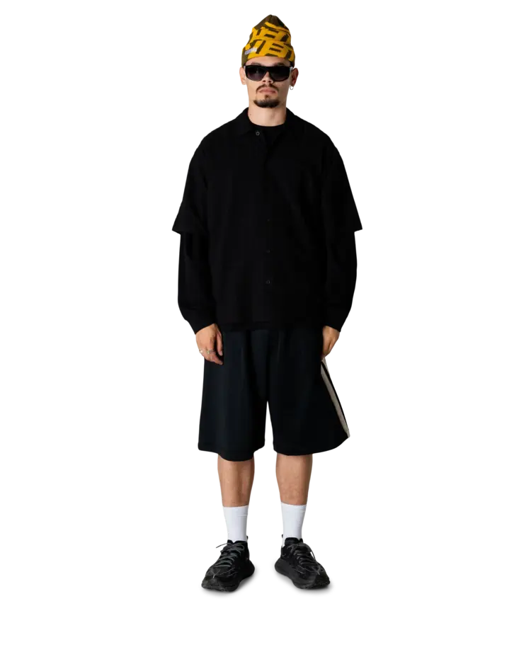 Woodbird Chang Track Shorts 'Black'