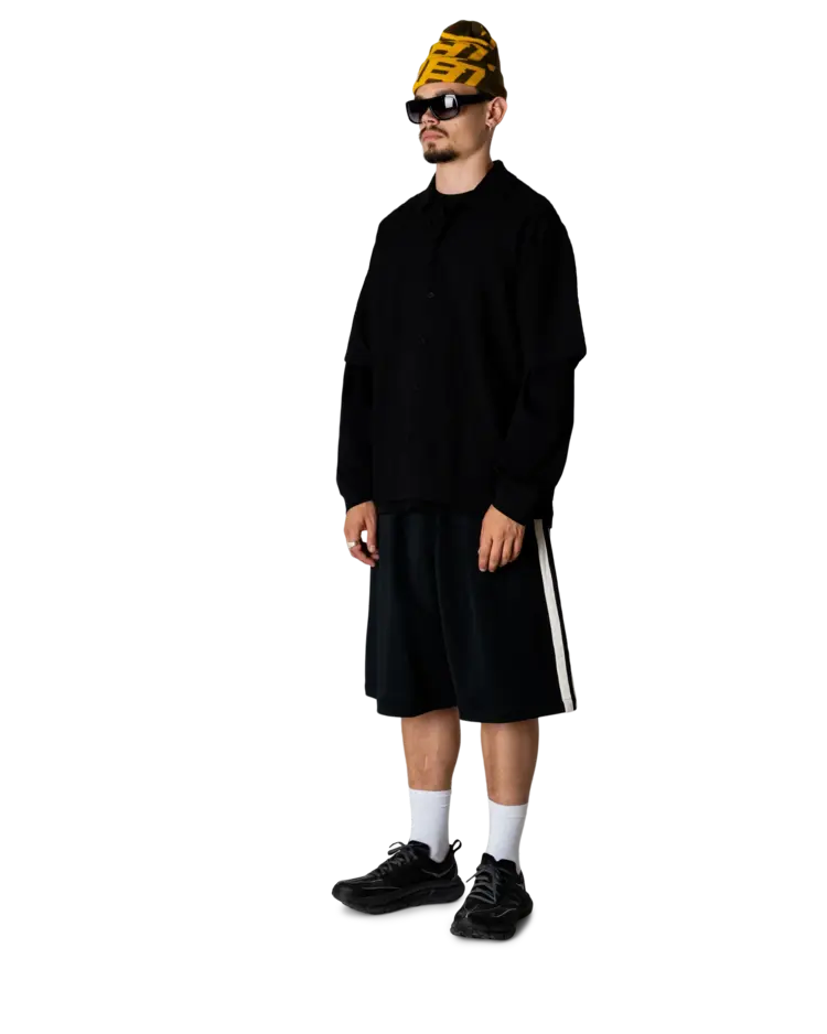 Woodbird Chang Track Shorts 'Black'