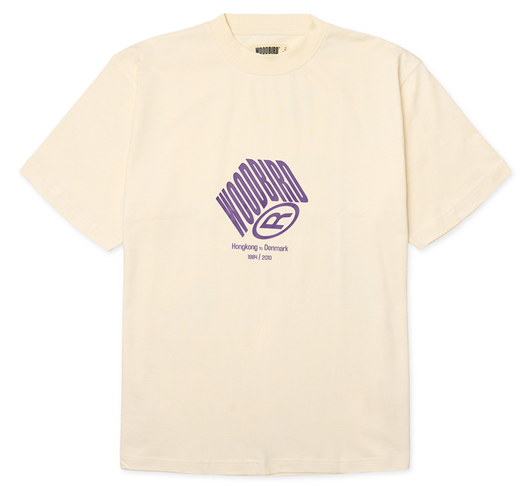 Woodbird Baine Cube T-Shirt 'Off White'