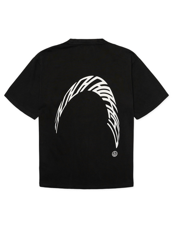 Woodbird Baine Warp Acid T-Shirt 'Washed Black'