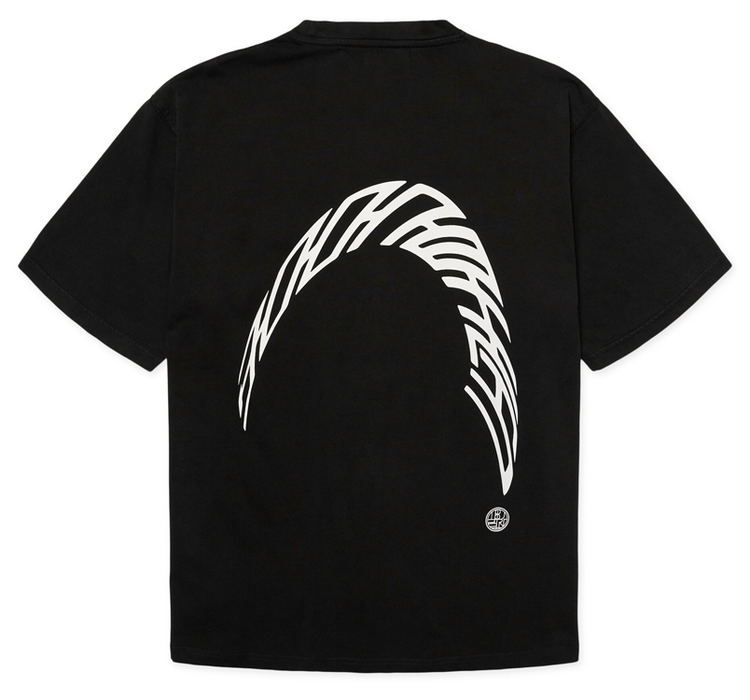 Woodbird Baine Warp Acid T-Shirt 'Washed Black'