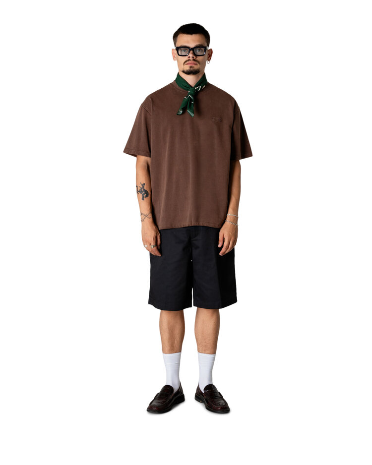 Woodbird Warp Acid T-Shirt 'Washed Brown'