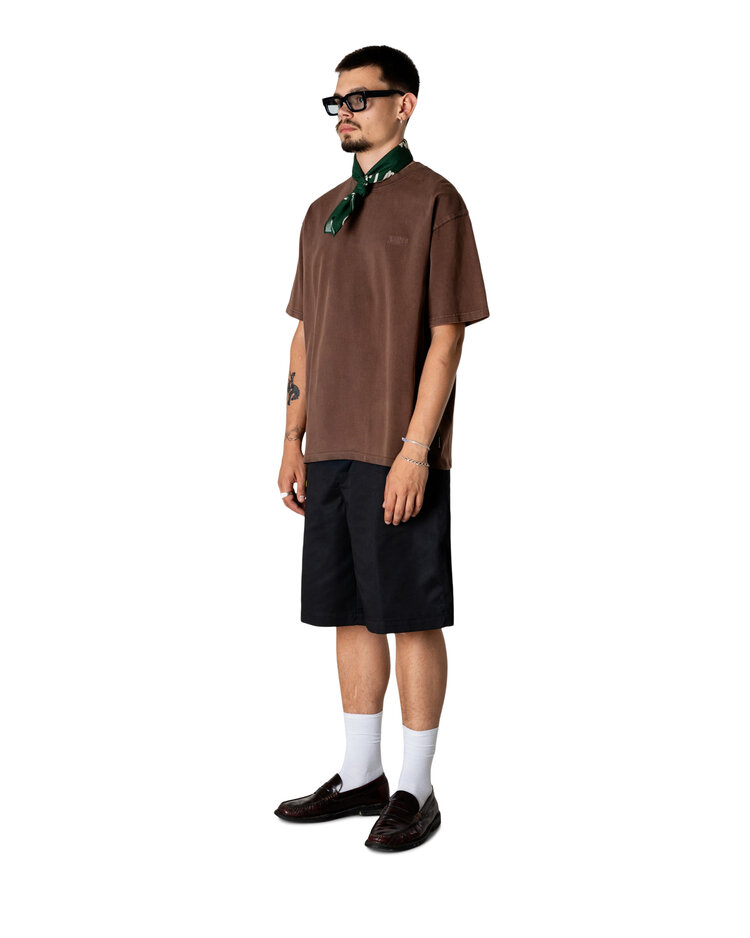 Woodbird Warp Acid T-Shirt 'Washed Brown'