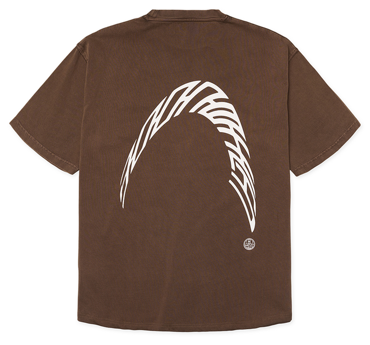 Woodbird Warp Acid T-Shirt 'Washed Brown'