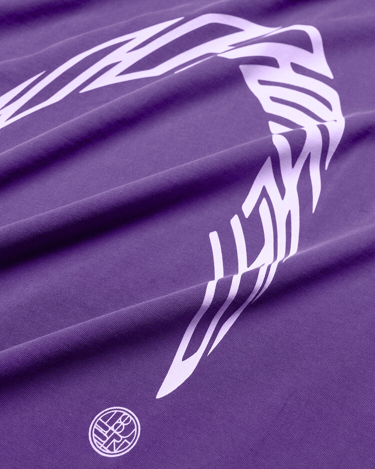 Woodbird Warp Acid T-Shirt 'Washed Purple'