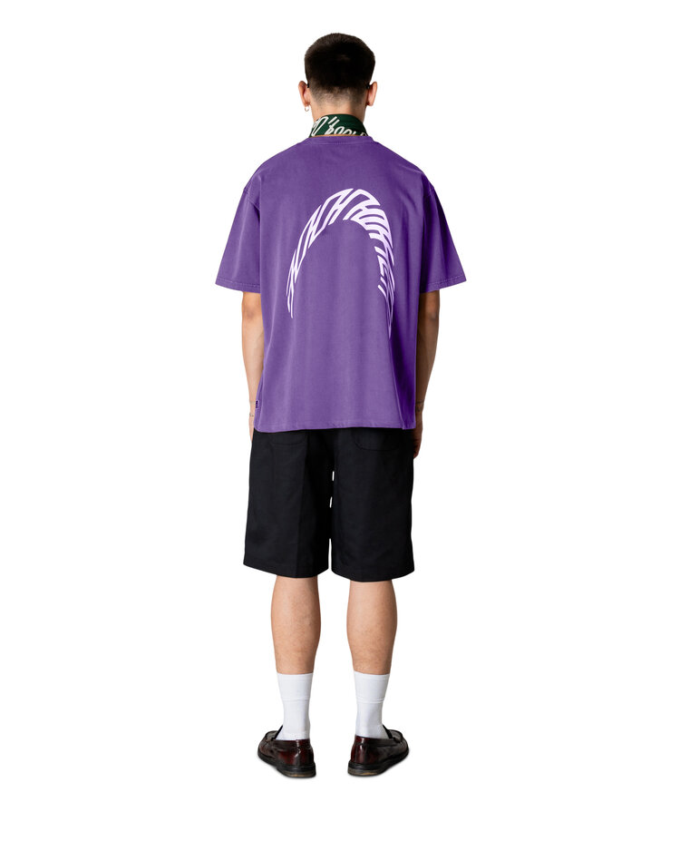 Woodbird Warp Acid T-Shirt 'Washed Purple'