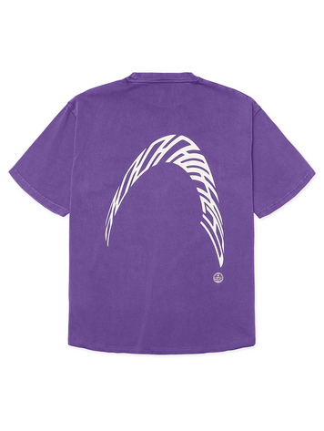 Woodbird Warp Acid T-Shirt 'Washed Purple'