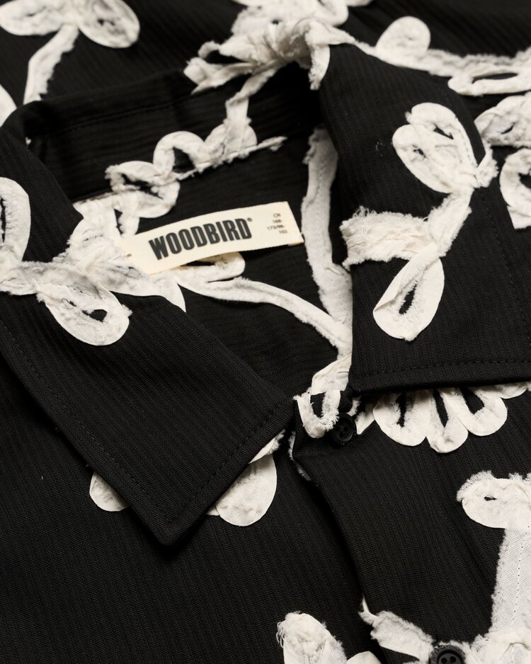 Woodbird Wang Bind Shirt 'Black'