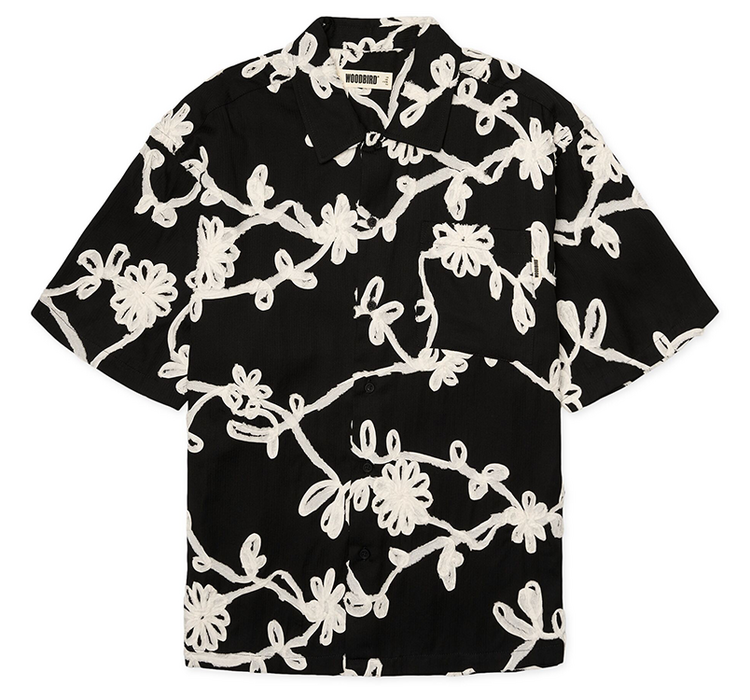 Woodbird Wang Bind Shirt 'Black'