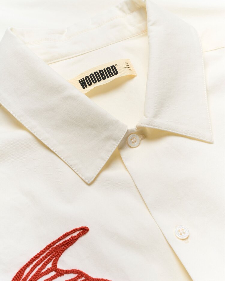 Woodbird Wang Carp Shirt 'Off White'