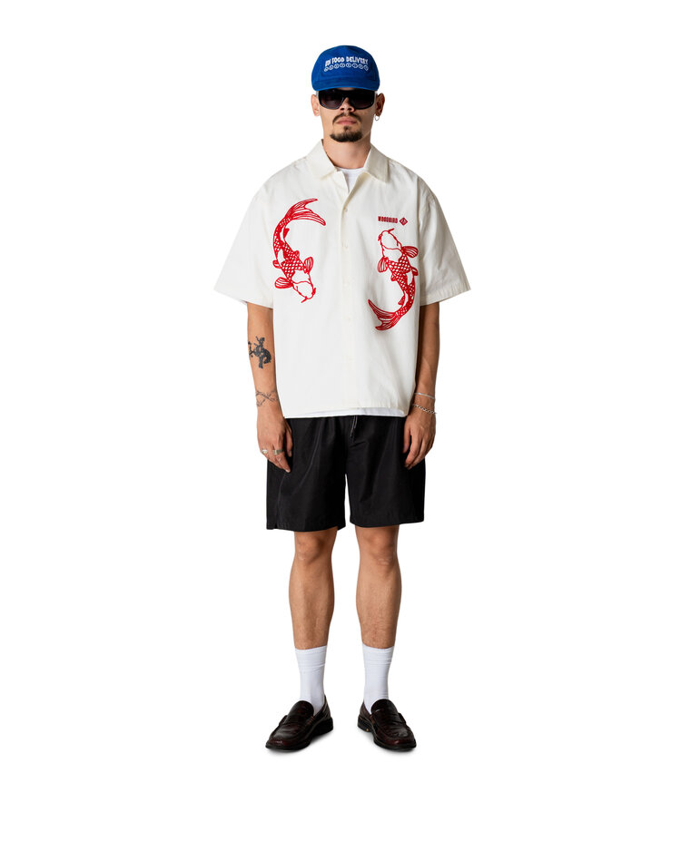 Woodbird Wang Carp Shirt 'Off White'