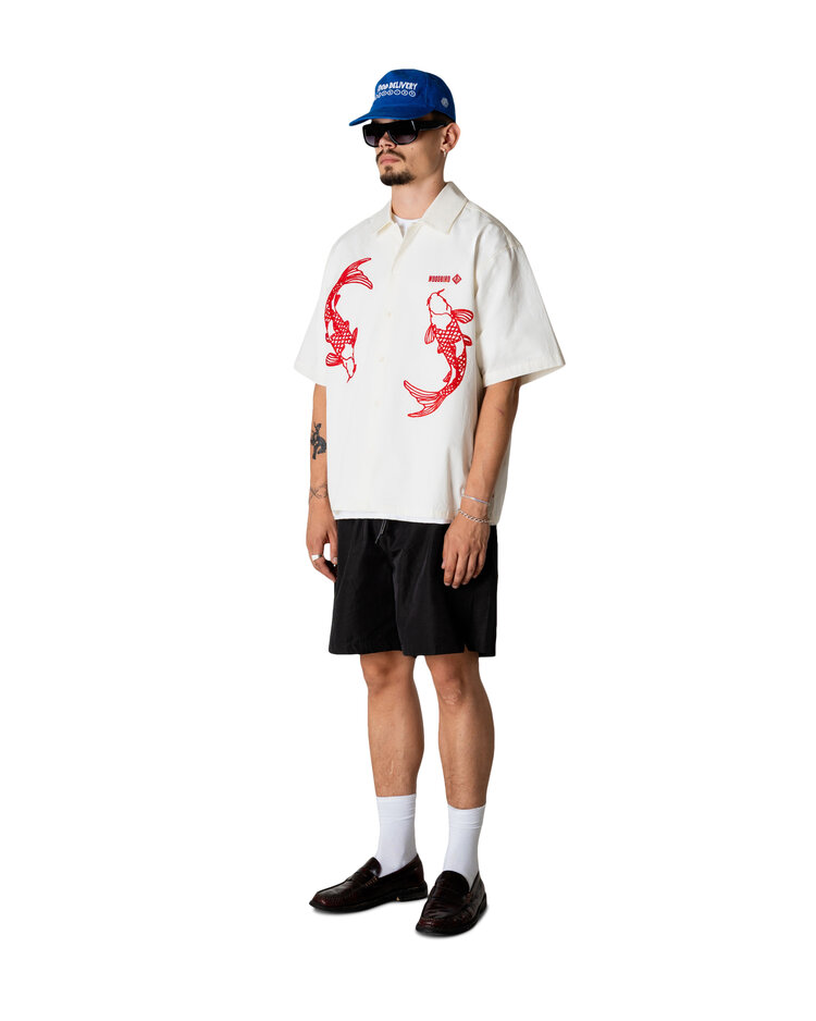Woodbird Wang Carp Shirt 'Off White'