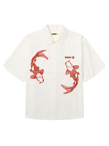Woodbird Wang Carp Shirt 'Off White'