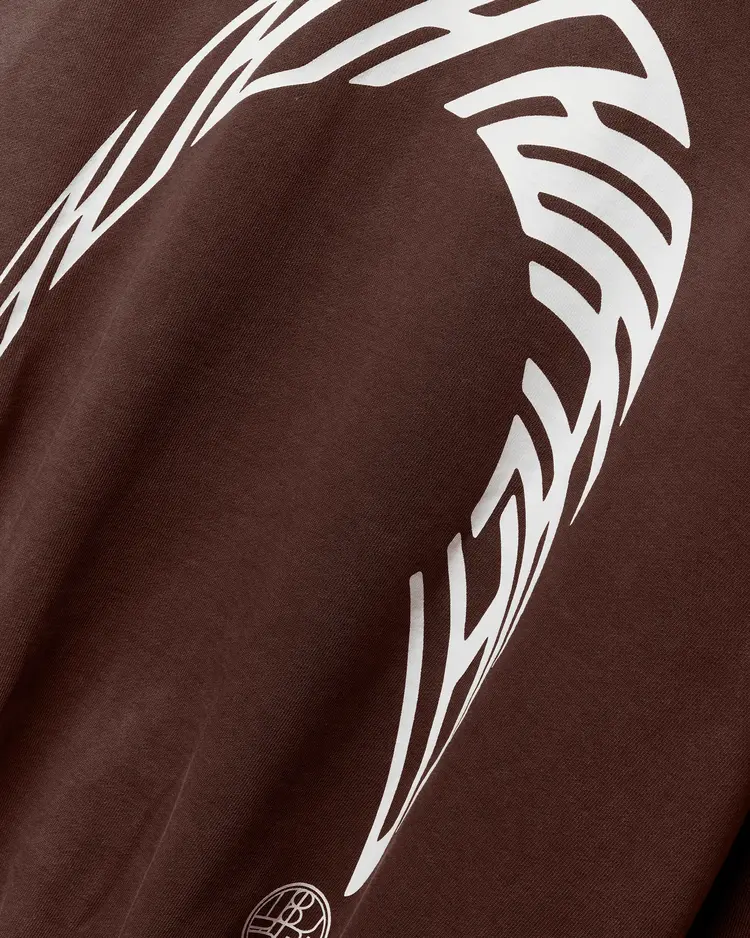 Woodbird Pacs Warp Acid Zip Hoodie 'Washed Brown'