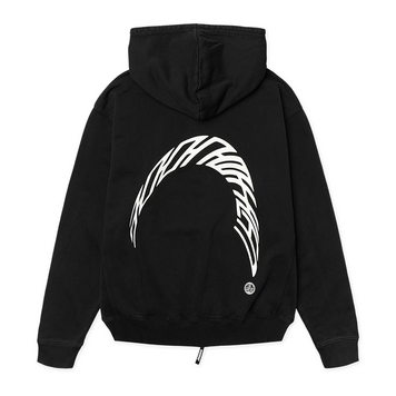 Woodbird Pacs Warp Acid Zip Hoodie 'Washed Black'