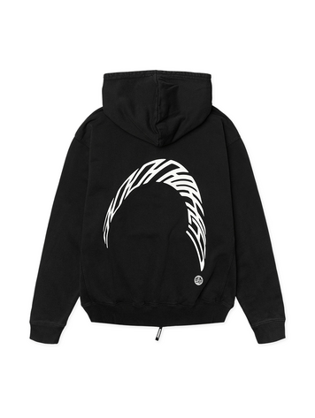 Woodbird Pacs Warp Acid Zip Hoodie 'Washed Black'