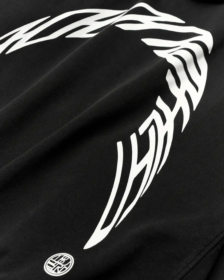 Woodbird Pacs Warp Acid Zip Hoodie 'Washed Black'
