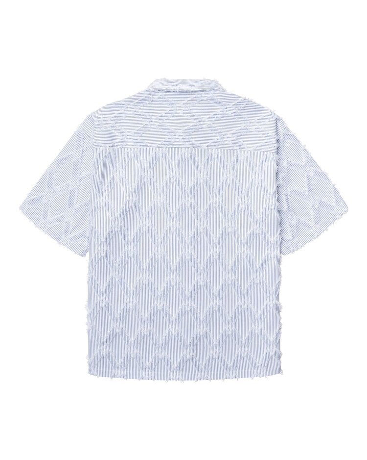 Woodbird Wang Fil Coupe Shirt 'Blue Stripe'