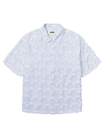 Woodbird Wang Fil Coupe Shirt 'Blue Stripe'