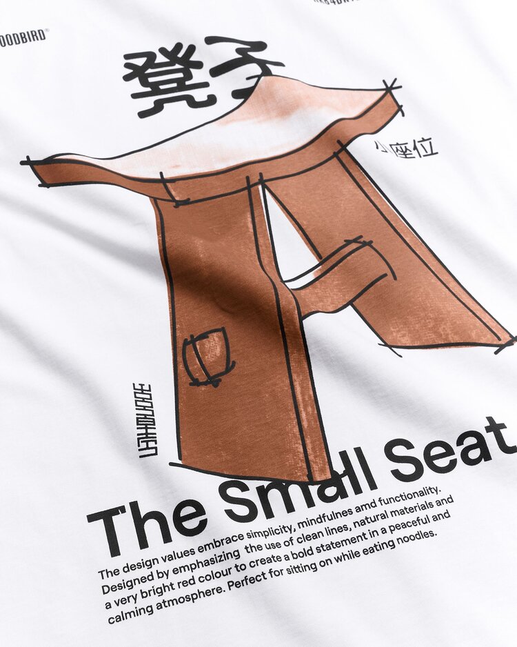 Woodbird Beam Seat T-Shirt 'White'