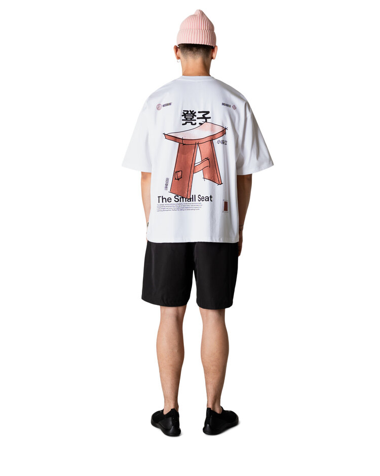 Woodbird Beam Seat T-Shirt 'White'