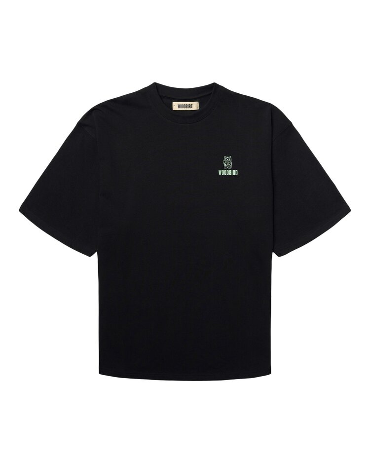Woodbird Beam Lucky T-Shirt 'Black'