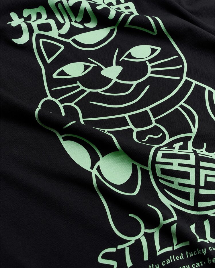Woodbird Beam Lucky T-Shirt 'Black'