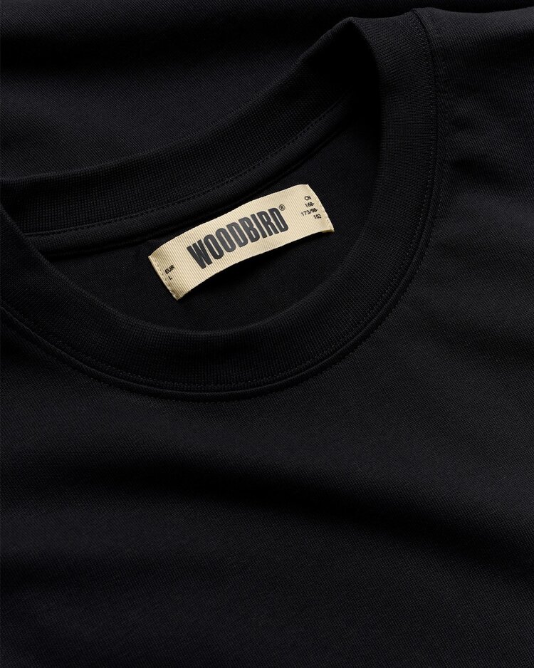 Woodbird Beam Lucky T-Shirt 'Black'