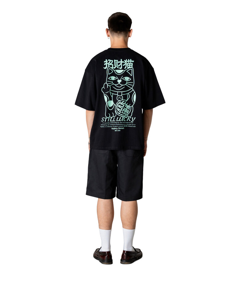 Woodbird Beam Lucky T-Shirt 'Black'
