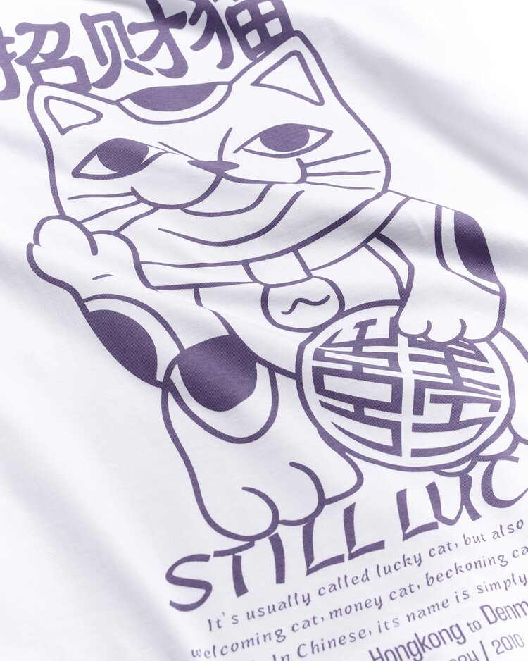 Woodbird Beam Lucky T-Shirt 'White'
