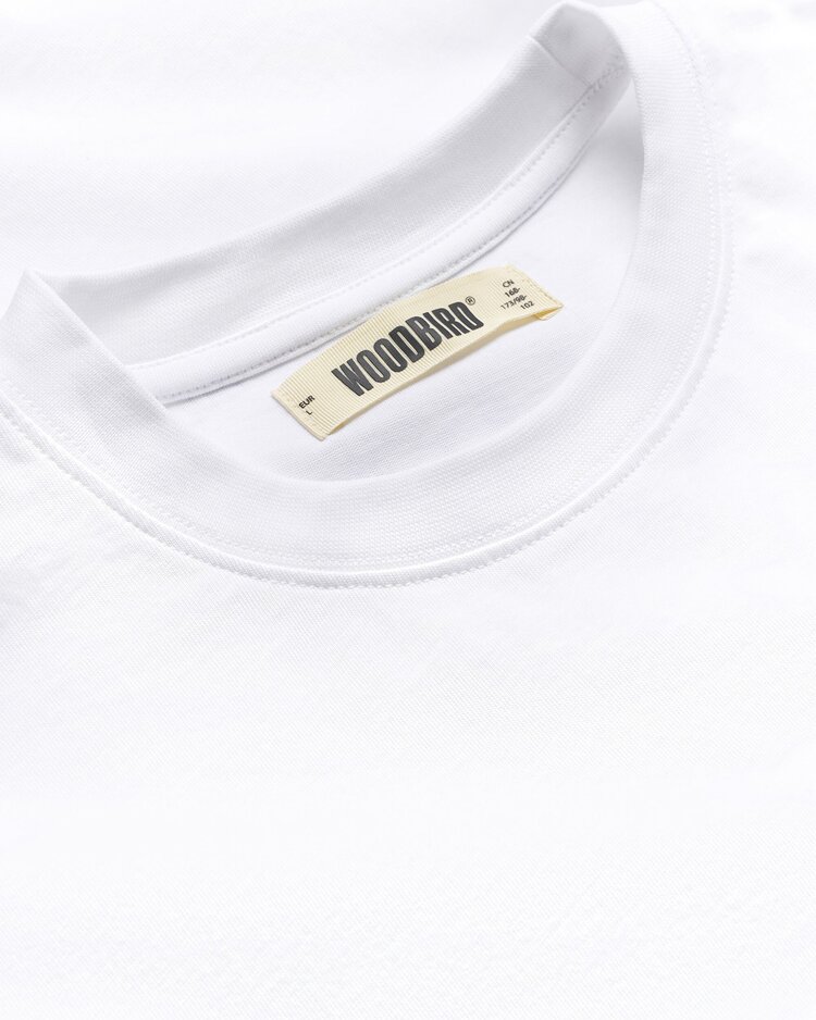 Woodbird Beam Lucky T-Shirt 'White'