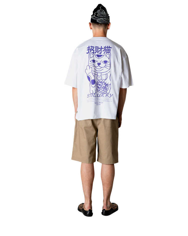 Woodbird Beam Lucky T-Shirt 'White'