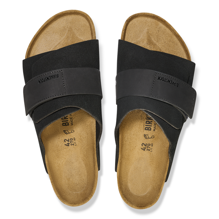 Birkenstock Kyoto Suede Leve 'Black'