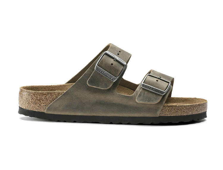 Birkenstock Arizona SFB Oiled Leather 'Faded Khaki'