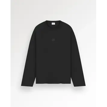 Filling Pieces Longsleeve Boxy Embroidered 'Black'